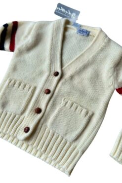 Vintage 1950s Kids Varsity Cardigan - Size 6 Kids