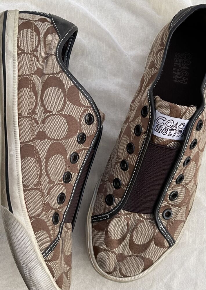 SOLD COACH Signature Slip On Sneakers – 9 → Hotbox Vintage