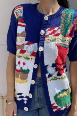 Vintage Marisa Christina Baking Novelty Knit Sweater - M