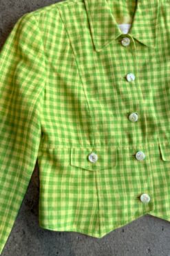 Vintage Green Plain Linen Set - SOLD