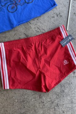 Vintage 80s Side Stripe Short Shorts - M
