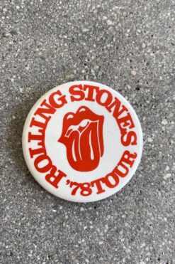 Vintage Rolling Stones '78 Tour Pin