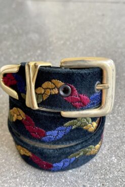 Vintage Doncaster Embroidered Braid Belt
