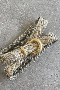 Vintage Metallic Woven Belt