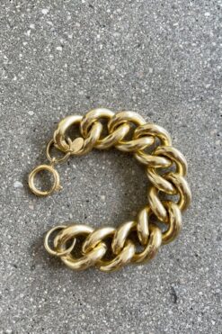 Vintage 80's Gold Tone Chunky Chain Bracelet