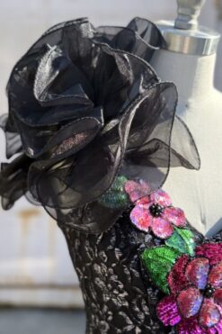 Alternative view of Loralie 80s Sequin One Shoulder Dress- S/M