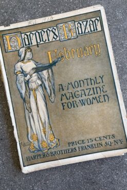 Antique 1900s Harper's Bazar Monthly Magazine - February 1905