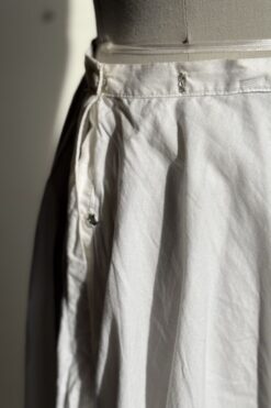 Vintage Antique Cotton Slip Skirt - Small