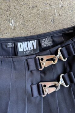 Vintage DKNY Punk Pleated Skirt - XS