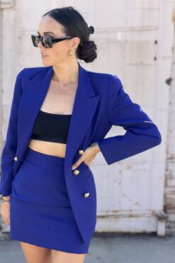 SOLD Vintage Evan Picone Violet Purple Jacket and Skirt Set - Small