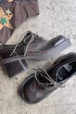 Hotbox-Vintage-South-Pasadena-California-Chunky-Wingtip-Oxfords-9-and-co-size-5 _1820