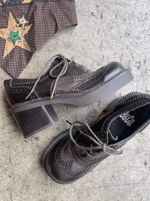 Hotbox-Vintage-South-Pasadena-California-Chunky-Wingtip-Oxfords-9-and-co-size-5 _1820