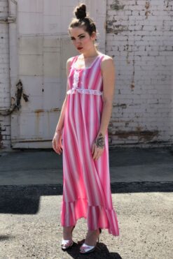 Vintage Pink Candy Stripe Nightie