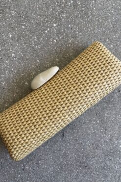 SOLD Vintage Woven Staw Clutch