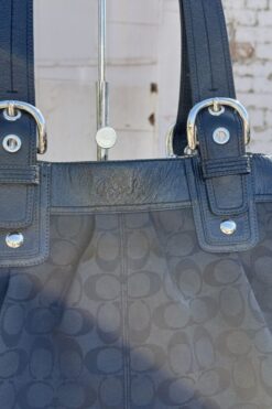 Alternative view of Coach Monogram Pleated Carry All Bag