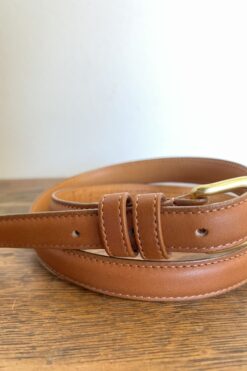 Vintage Tan Coach Belt - Medium