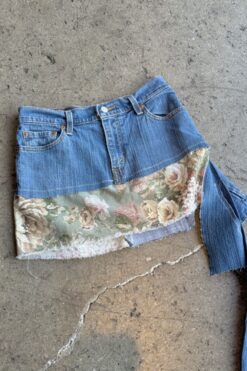 Hotbox Denim Mini Skirt - S