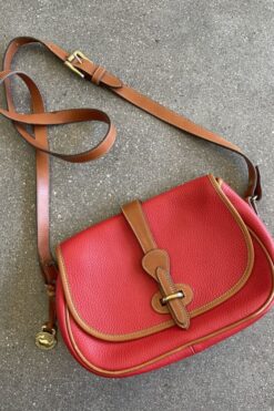 Dooney and Bourke Cherry Red All Weather Leather Bag