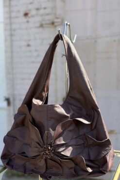 Alternative view of Vintage Faux Brown Leather Flower Bag
