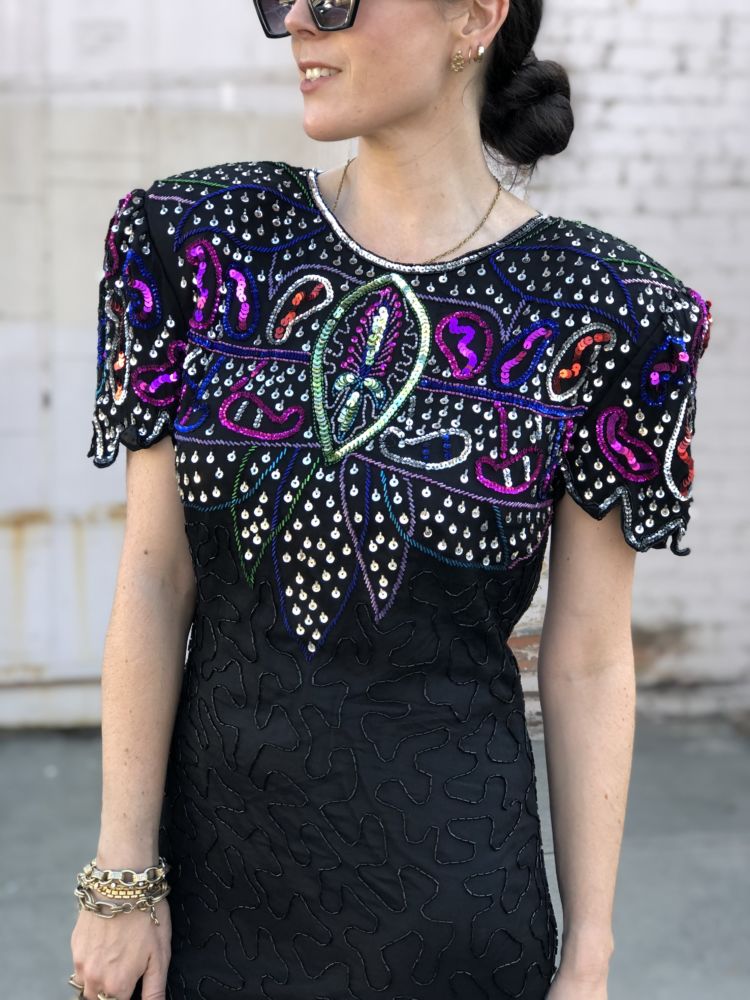 Vintage 80s Glam Dress