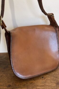 Vintage COACH Patricia Legacy Chestnut Saddle Bag
