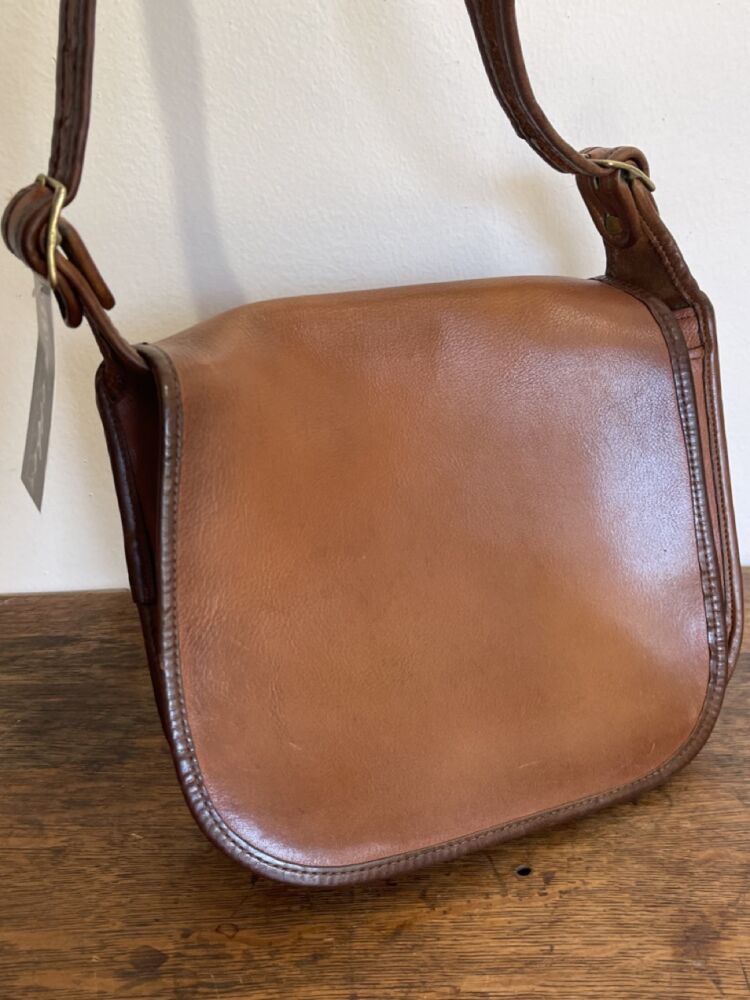 Vintage COACH Patricia Legacy Chestnut Saddle Bag