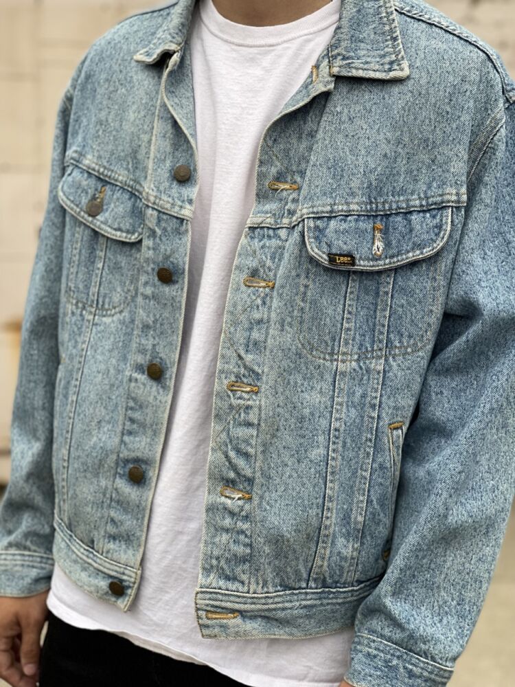 Vintage 90s Lee Mid Wash Denim Jacket - M