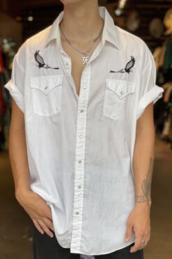 Vintage Embroidered Eagle Western Button Down Shirt - XXLG