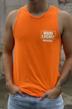 00s Bud Light Orange Tank Top - M