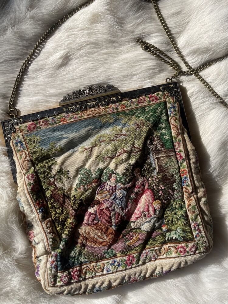 Antique Austrian Petit-Point Handbag → Hotbox Vintage