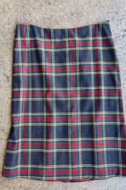 Vintage MOSCHINO CHEAP AND CHIC Plaid Skirt - 12