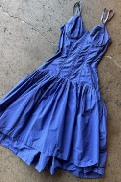 Vintage 1990s Norma Kamali Zip Bodice Dress