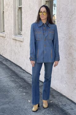 Vintage 70s Fantastic International Denim Jacket and Pants Set - M