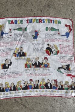Vintage Dessin Depose Handkerchief - Table Superstition