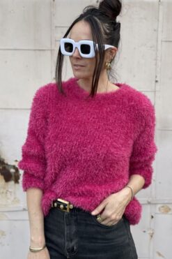 Sold Vintage Pink Fuzzy Sweater