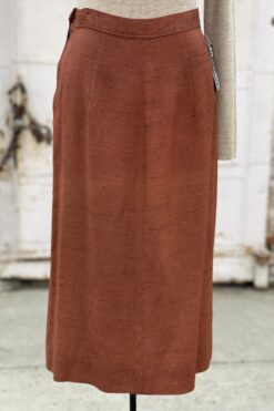 Vintage Linen Pencil Skirt - S/M