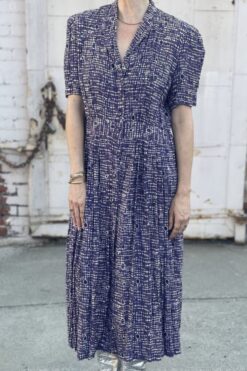 Vintage 90s Amethyst Purple Dress - L