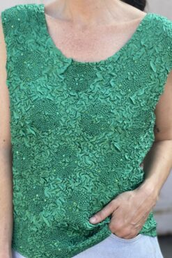 Vintage 00s Apple Green Pop Corn Tank
