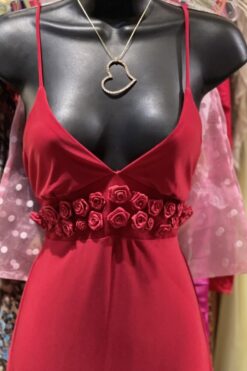 Y2K Rose Bubble Mini Dress - M