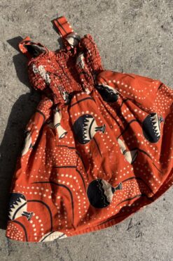 Vintage Kids Shirred Boho Dress - 3T