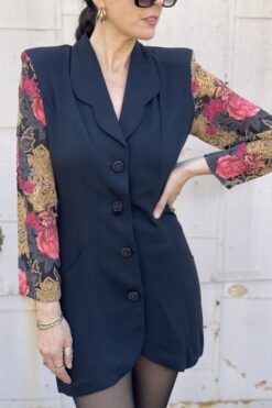 Vintage 90s Blazer Mini Dress - S/M