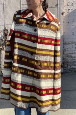SOLD Vintage 60s Striped Cape