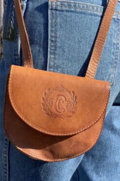 Vintage Courtenay Leather Crossbody Mini Bag