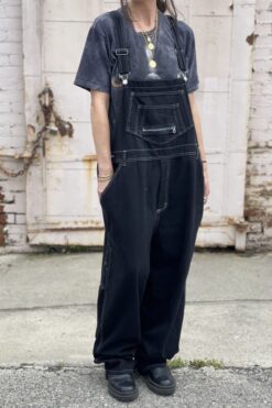 Vintage 90s No Excuses Black Denim Overalls - XL/XXL