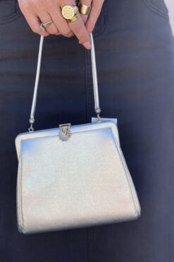 Vintage After Five Silver Evening Purse