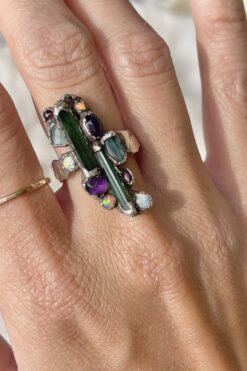 Vintage Mixed Gemstone Ring