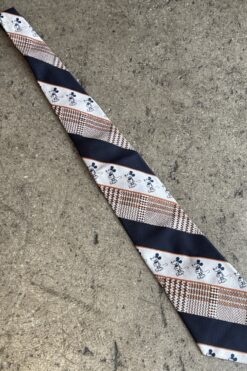 Vintage Cervantes Mickey Mouse Stripe Tie