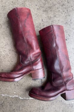 Vintage 1970s Frye maroon boots -  Mens 8 1/12
