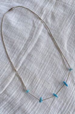 Vintage Mexican Silver and Turquoise Necklace - 1