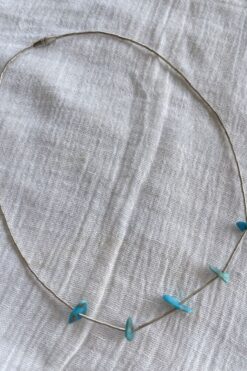 Vintage Mexican Silver and Turquoise Necklace - 2